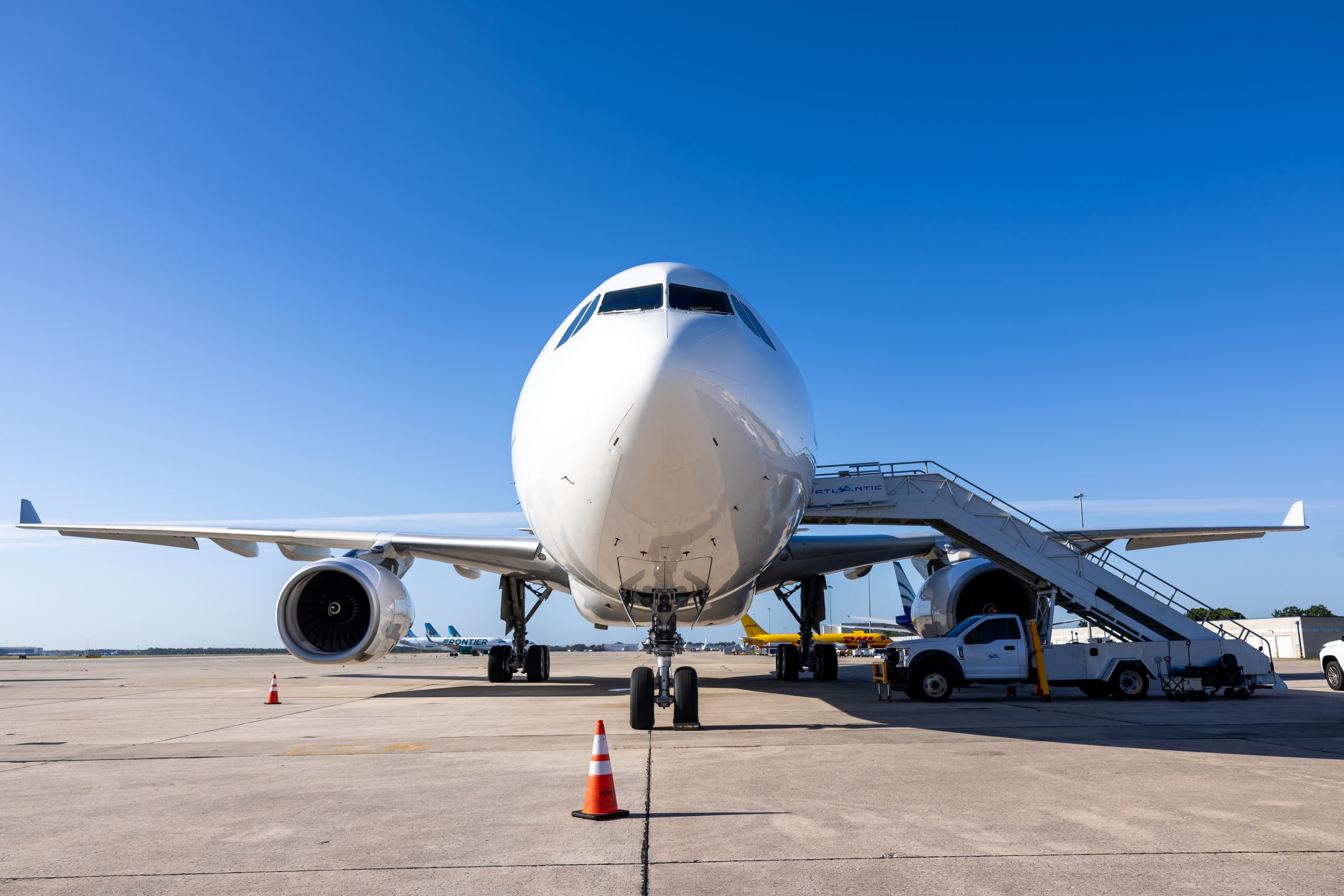 An airplane