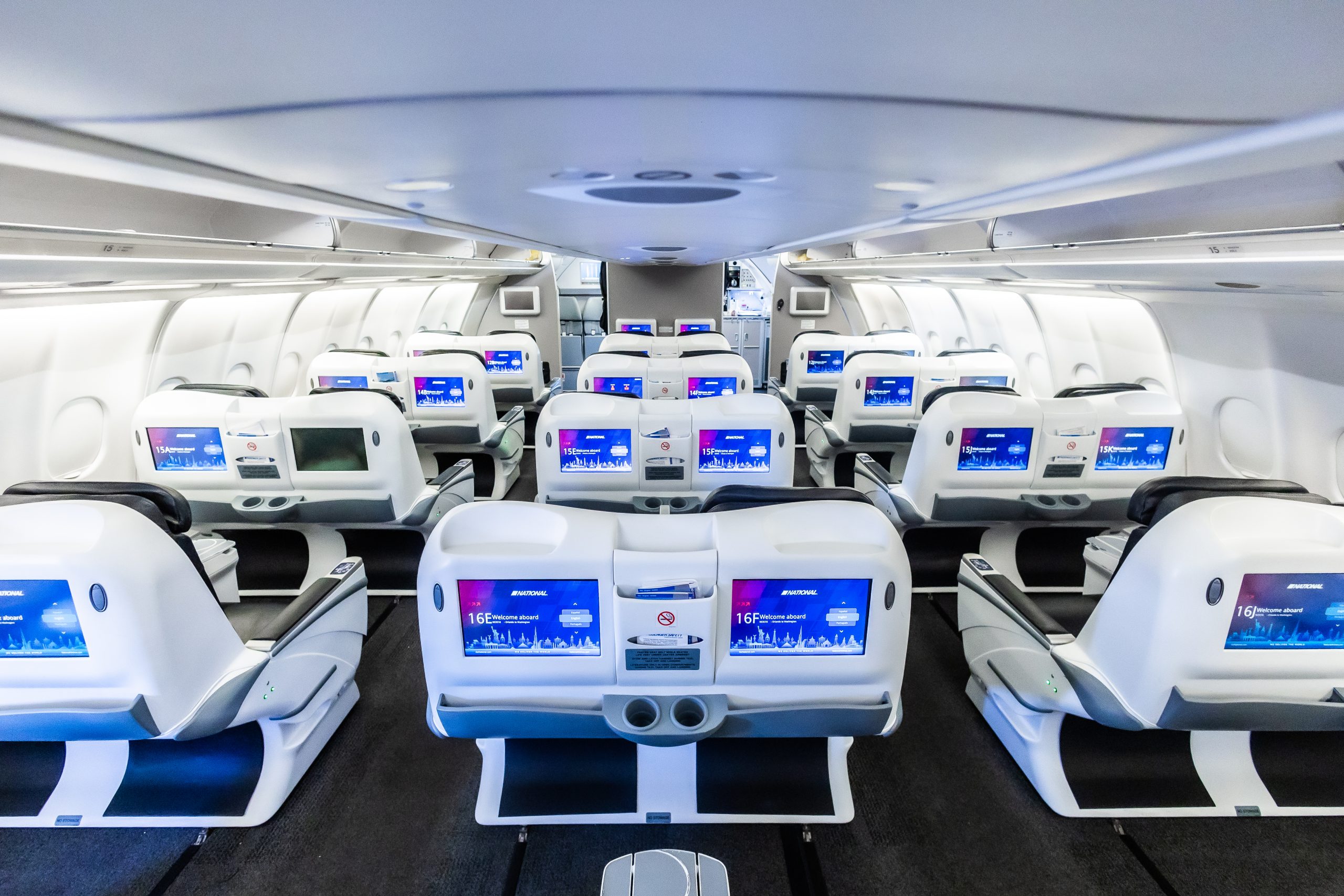 An empty airplane