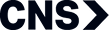 Navy-blue capital letters "CNS" form a logo, followed by a right-pointing chevron suggesting forward motion, centered on a plain white background.