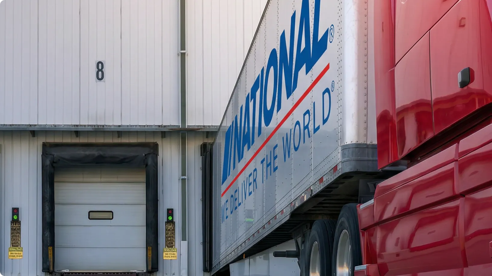 A cargo truck